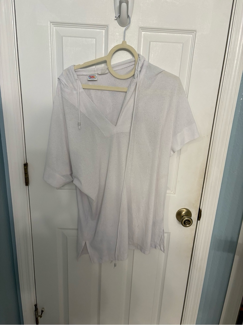 Sand N Sun White Hooded Beach Swim Cover-Up